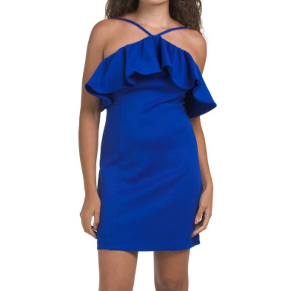 JEWEL BY BADGLEY MISCHKA Ruffle Top Mini Dress - Picture 3 of 4